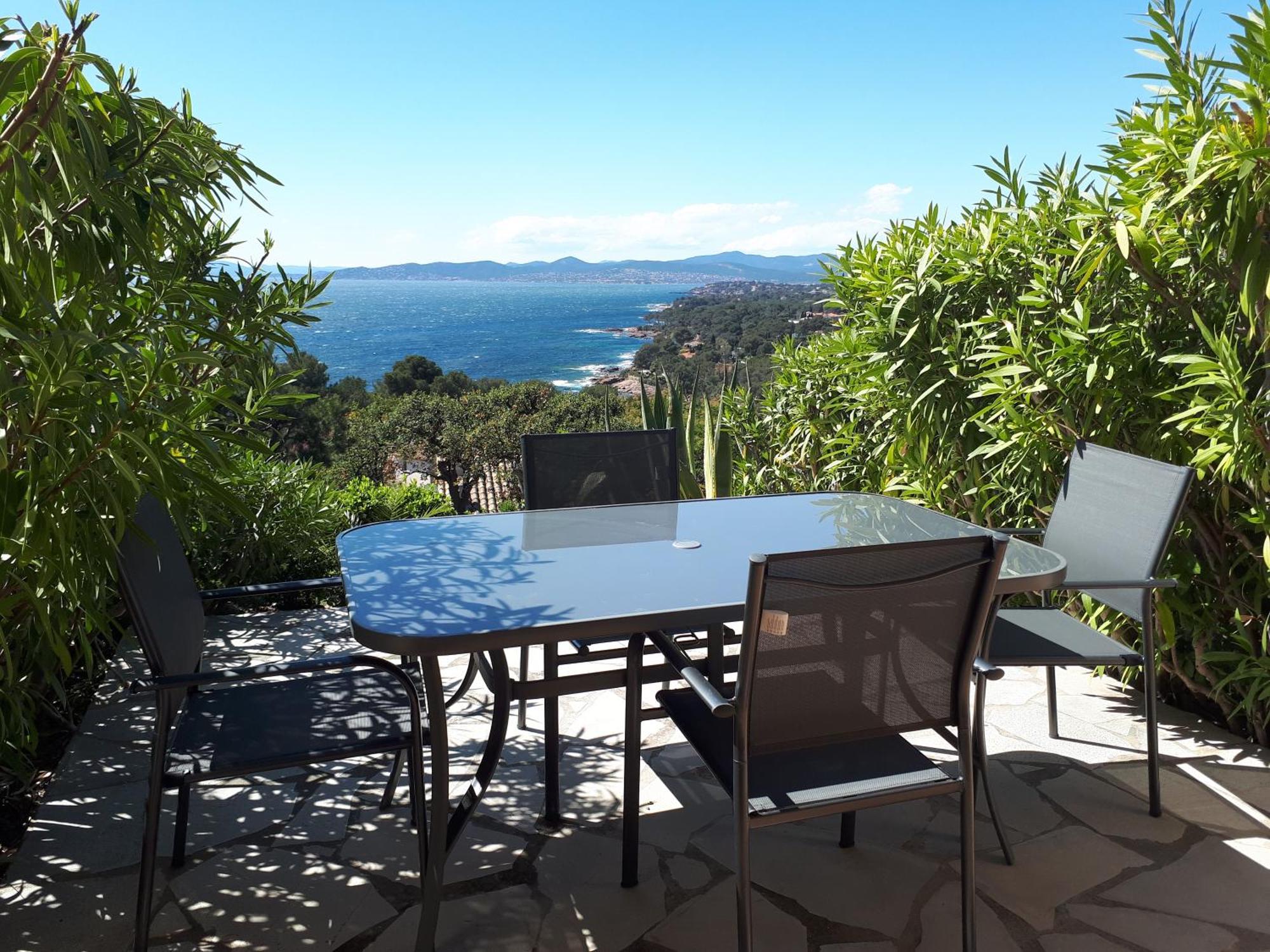 Duplex, Vue Panoramique Sur La Mediterranee, Piscine, Garage Saint-Raphael  Bagian luar foto
